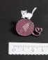 Preview: Katze mit Wolle - Pin