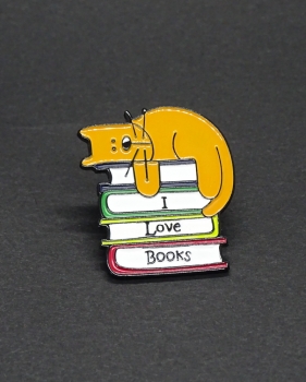 Bücherkatze - Pin
